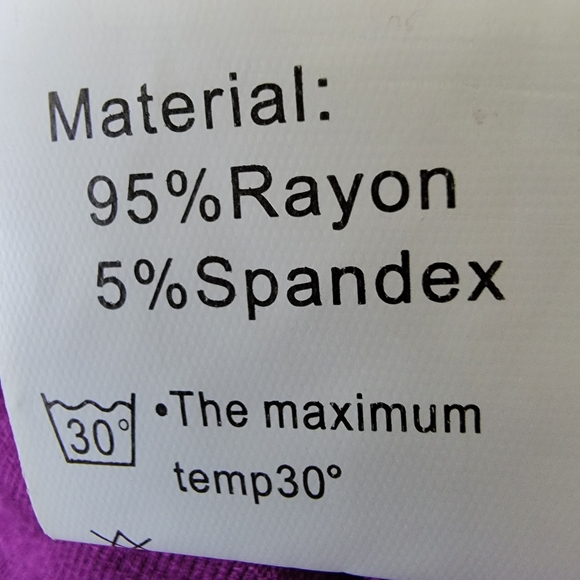Rayon Pull-on Purpleish Lightweight Dress Medium - Picture 4 of 5